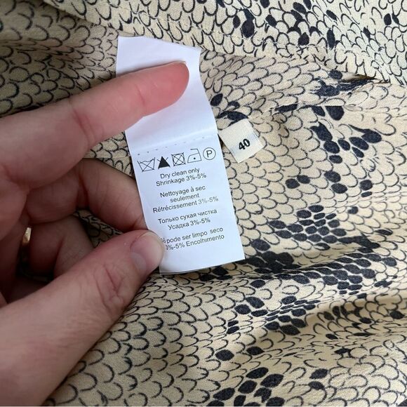 Snake print wrap style dress by Malene birger - Picture 7 of 8